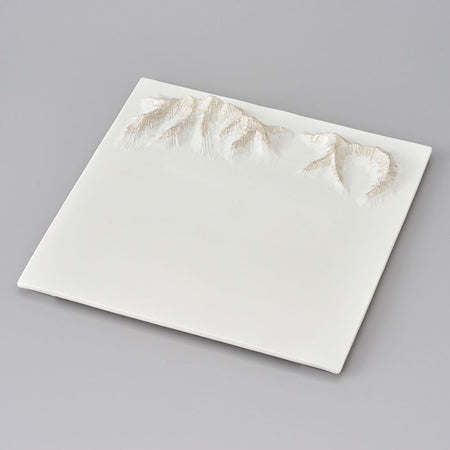 Arita Plus Silver-Mountain-range-Plate (Zuihou-Kiln)