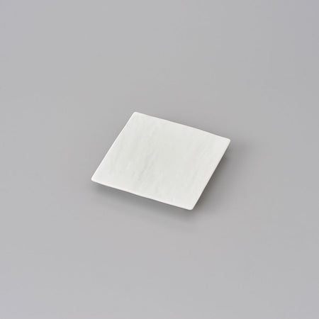 Arita Plus White-Matt-Square-Plate (S) (Riso-Porcelain)